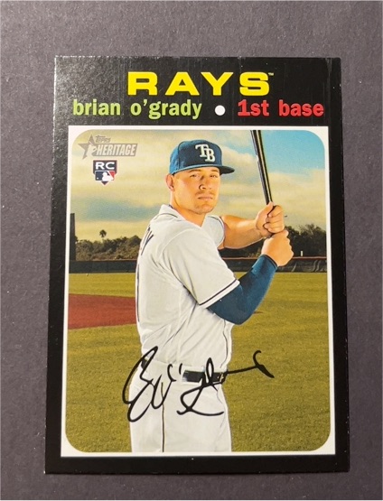 2020 Topps Heritage #610 Brian O'Grady — front