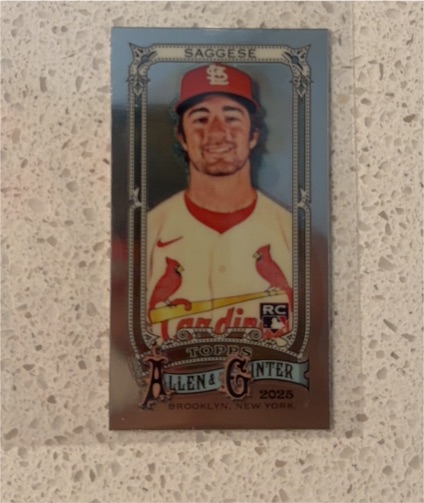 2025 Topps Allen & Ginter #127 Thomas Saggese — front