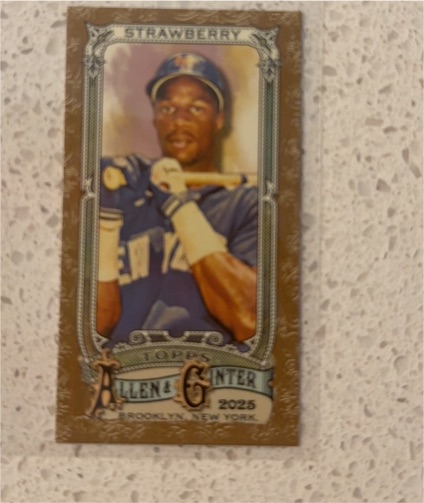 2025 Topps Allen & Ginter Mini #192 Darryl Strawberry — front