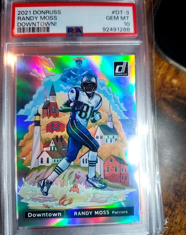 2021 Donruss Downtown #DT-3 Randy Moss — front