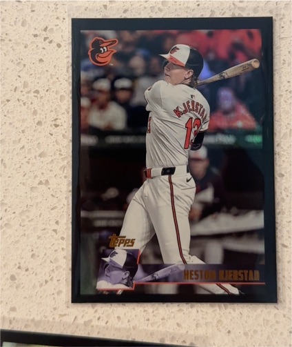 2025 Topps Archives Black Foil Parallel #130 Heston Kjerstad — front