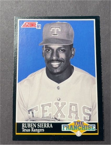 1991 Score #859 Ruben Sierra — front
