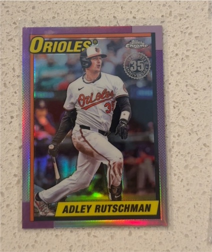 2025 Topps Chrome Update 1990 35th Anniversary #90CU-8 Adley Rutschman — front