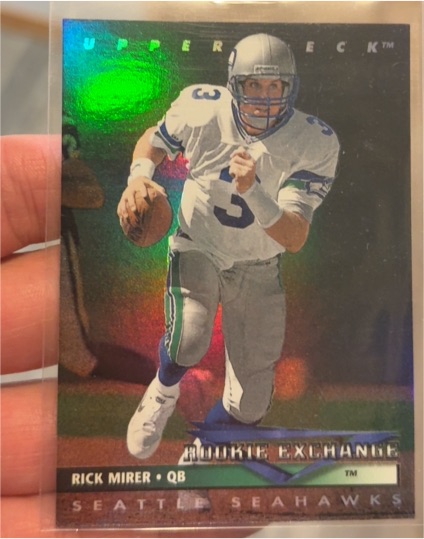 1993 Upper Deck Rookie Exchange #RE3 Rick Mirer — front