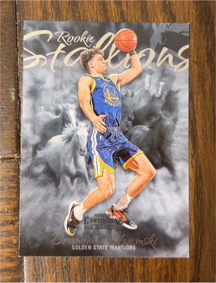 2023-24 Panini Contenders #17 Brandin Podziemski Rookie Stallions — front