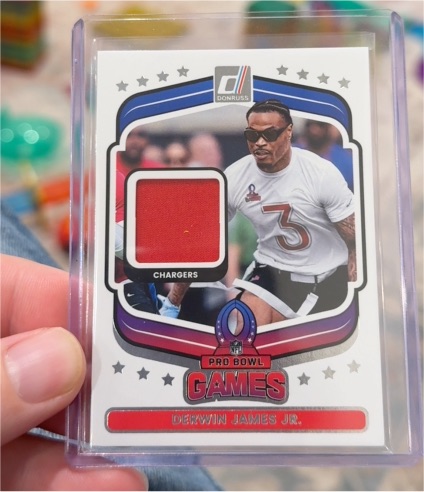 2025 Donruss Pro Bowl Games Patch #PBM-DJJ Derwin James Jr. — front