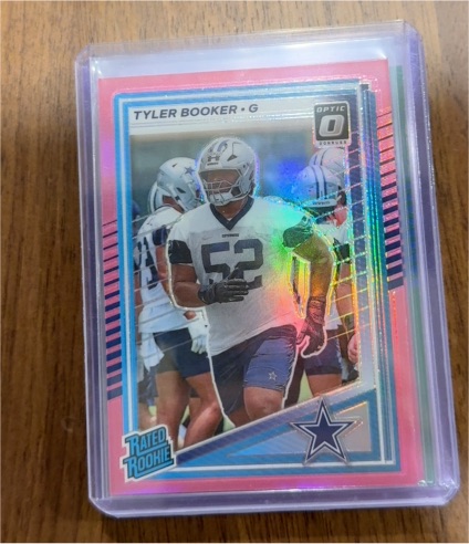 2025 Panini Donruss #354 Tyler Booker Rated Rookie Optic Preview Red Pandora — front