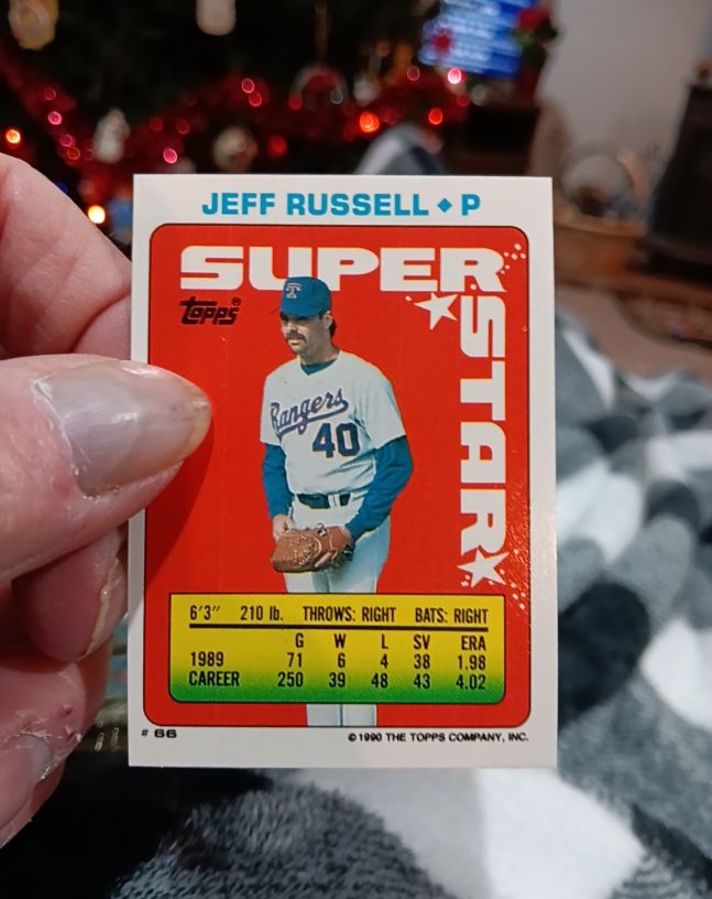 1990 Topps #66 Jeff Russell — front