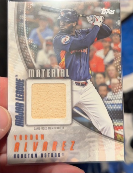 2025 Topps Update #MMU-YA Yordan Alvarez Major League Material — front