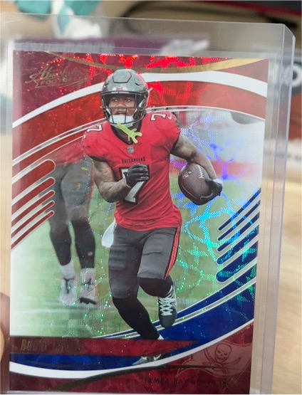 2024 Panini Absolute #7 Buccaneers Player Red White Blue Prizm — front