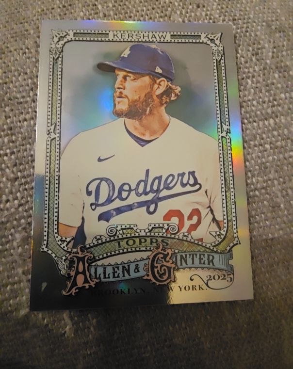 2025 Topps Allen & Ginter #37 Clayton Kershaw — front