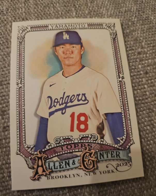 2025 Topps Allen & Ginter #138 Yoshinobu Yamamoto — front