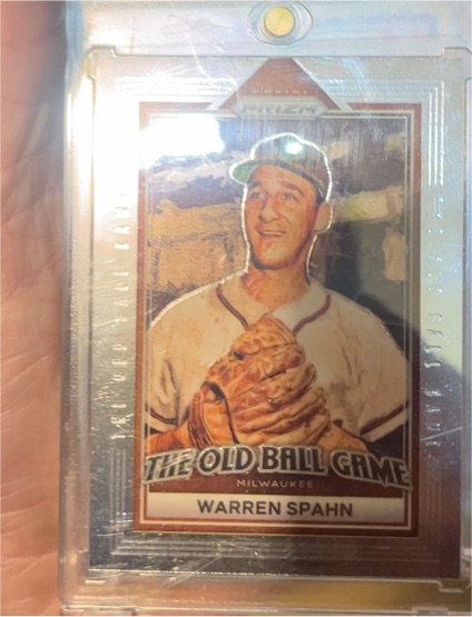 2023 Panini Prizm #OBG6 Warren Spahn The Old Ball Game — front