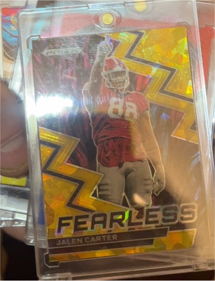 2023 Panini Prizm Draft Picks #F-2 Jalen Carter Fearless — front