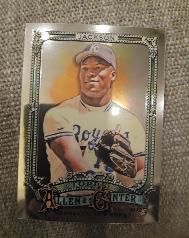 2025 Topps Allen & Ginter #18 Bo Jackson Chrome — front