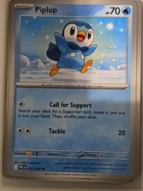 2023 Pokémon ME02: Phantasmal Flames #027 Piplup — front