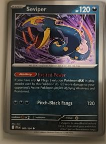 2025 Pokémon TCG ME02 Phantasmal Flames #062 Seviper — front
