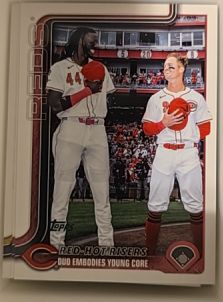 2025 Topps Update #US331 Elly De La Cruz / Matt McLain — front