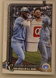 2025 Topps Update #US209 MJ Melendez & Bobby Witt Jr. — front