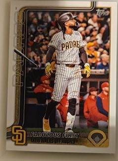 2025 Topps Update #US217 Fernando Tatis Jr. Fabulous First — front