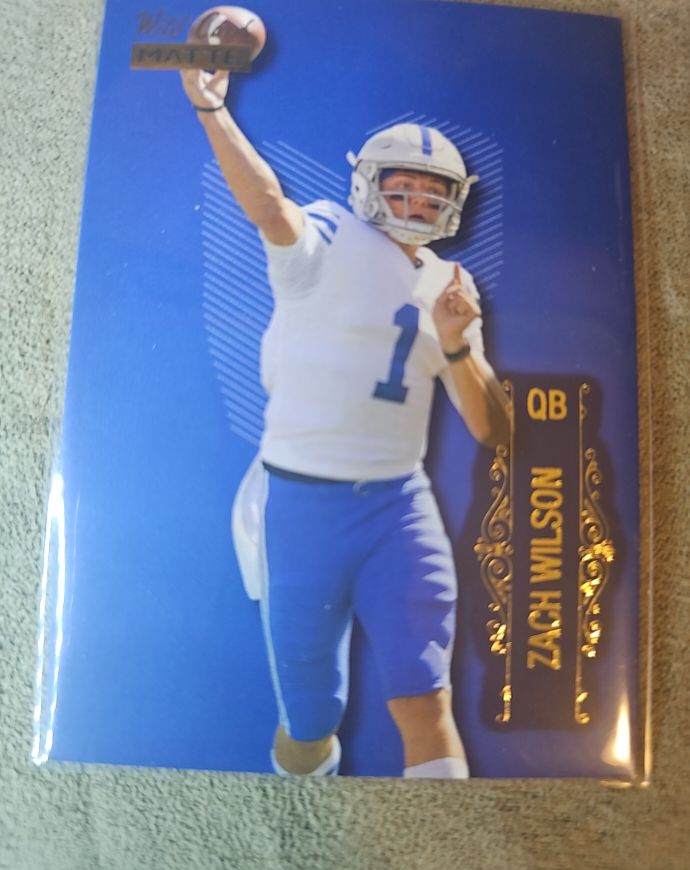 2021 Wild Card Matte #LBC-2 Zach Wilson BYU Cougars — front