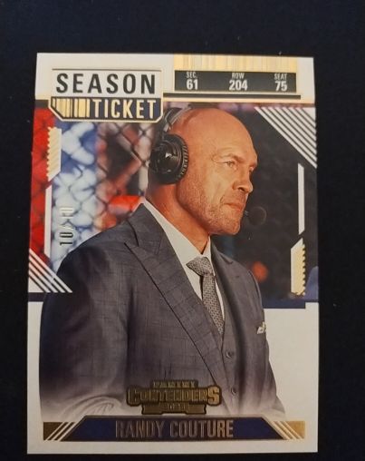 2025 Panini Contenders PFL Season Ticket #49 Randy Couture — front