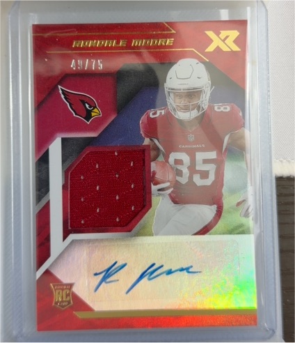 2021 Panini XR #Rondale Moore Rookie Patch Auto /75 — front