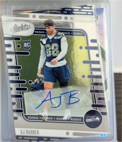 2024 Panini Absolute #184 AJ Barner — front