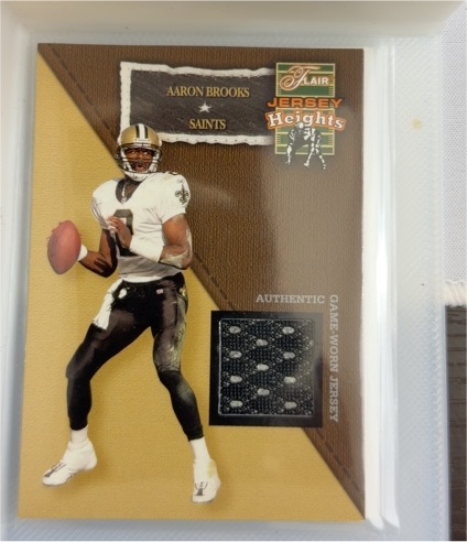 2002 Fleer Flair Jersey Heights Jerseys #NNO Aaron Brooks — front