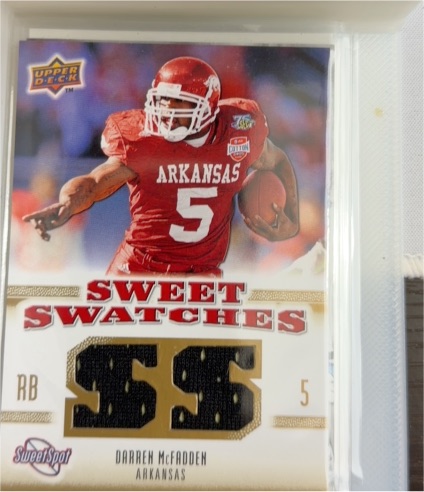 2010 Upper Deck NCAA Sweet Spot Sweet Swatches #SSW-17 Darren McFadden — front