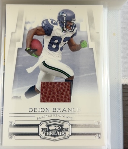 2007 Donruss Threads #44 Deion Branch — front