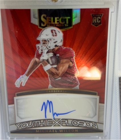 2023 Panini Select Draft Picks #YS-MWI Michael Wilson Youth Explosion — front