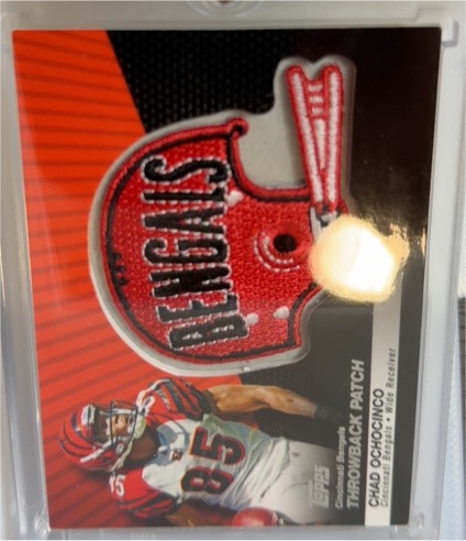 2005 Topps Chad Ochocinco Throwback Patch — front