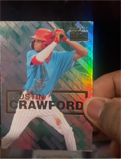 2021 Skybox Metal Universe Champions Skybox Premium #S-21 Justin Crawford — front