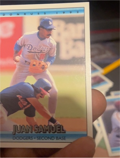 1992 Donruss #105 Juan Samuel — front