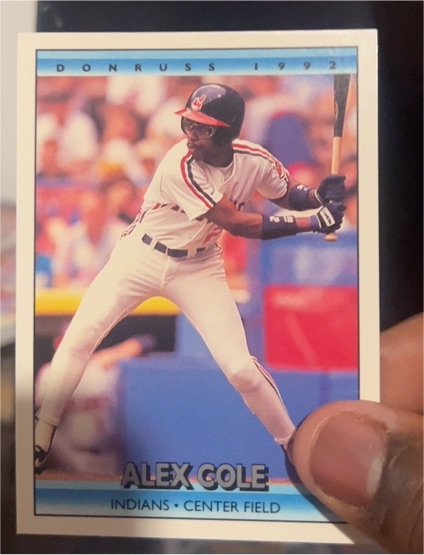 1992 Donruss #220 Alex Cole — front