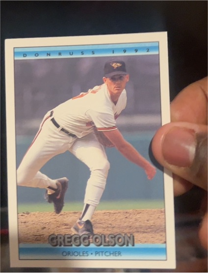 1992 Donruss #110 Gregg Olson — front