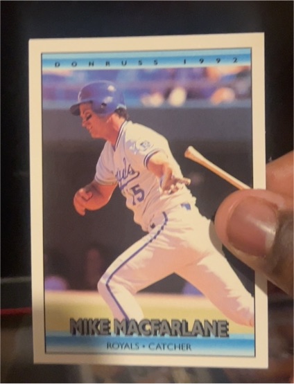 1992 Donruss #161 Mike Macfarlane — front