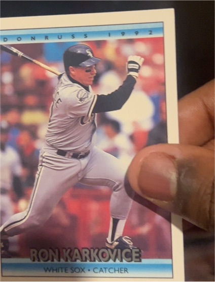 1992 Donruss #374 Ron Karkovice — front
