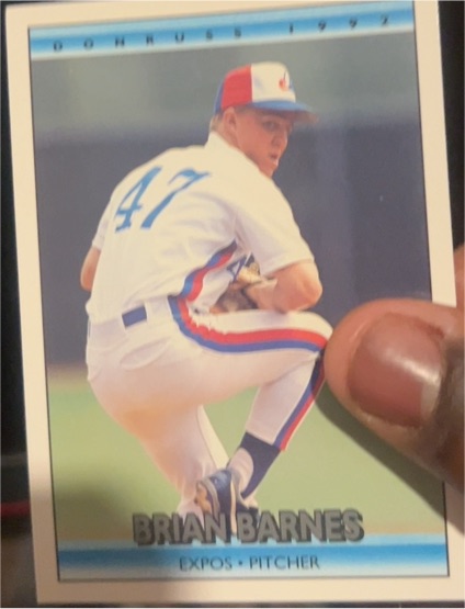 1992 Donruss #117 Brian Barnes — front