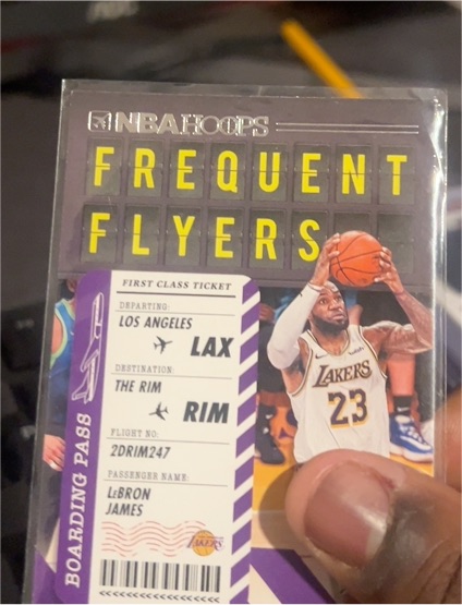 2020-21 Panini NBA Hoops #3 LeBron James Frequent Flyers — front