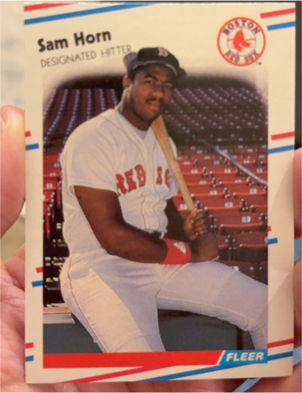 1988 Fleer #355 Sam Horn — front