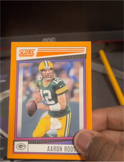 2022 Panini Score #96 Aaron Rodgers — front