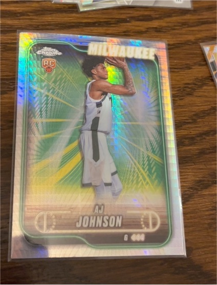 2024-25 Topps Chrome #145 AJ Johnson — front