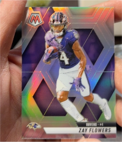 2024 Panini Mosaic #4 Zay Flowers — front
