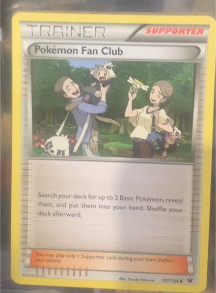 2016 Pokémon XY Fates Collide #107 Pokémon Fan Club — front