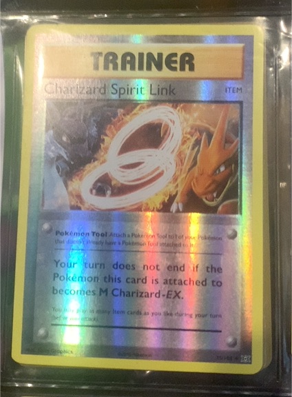 2016 Pokemon XY Evolutions #75 Charizard Spirit Link — front