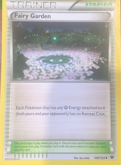 2016 Pokémon XY Fates Collide #100 Fairy Garden — front