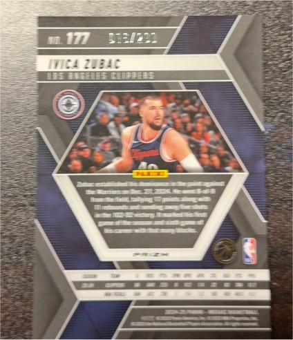 2024-25 Panini Mosaic #177 Ivica Zubac — front
