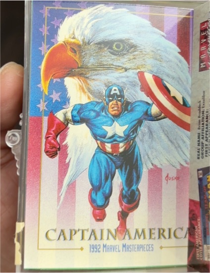 1992 SkyBox Marvel Masterpieces #16 Captain America — front